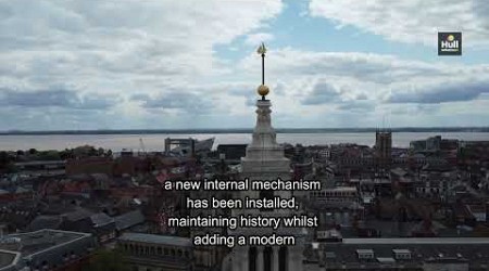 Hull’s Time Ball rose and fell again after 100 years following major restoration!