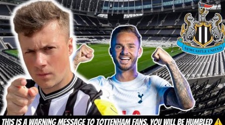 I reacted to STRANGE Tottenham fans MOCKING Newcastle United !!!!!