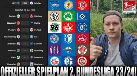 Offizieller Spielplan 2. Bundesliga 2023/24