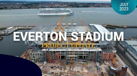 EVERTON STADIUM LATEST FOOTAGE | Cabling marks another site milestone