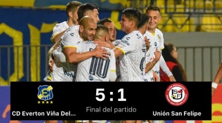 Everton 5 Vs 1 Union San Felipe / Copa Chile MTS 2023 - Cuartos De Final