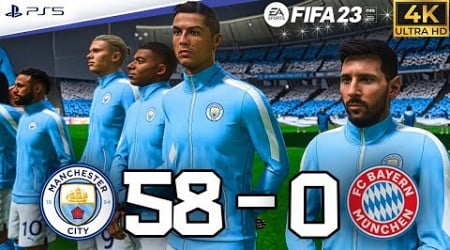 FIFA 23 - What If Ronaldo, Messi and World Class Players Join Man city vs FC BAYERN 58-0