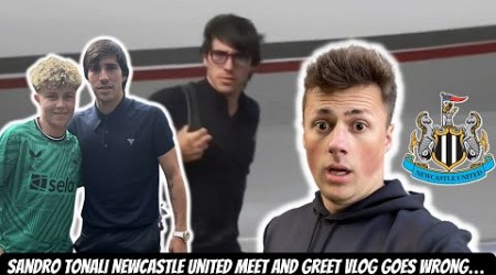 Sandro Tonali meets Newcastle United fans at St James Park vlog BUT IT GOES WRONG…