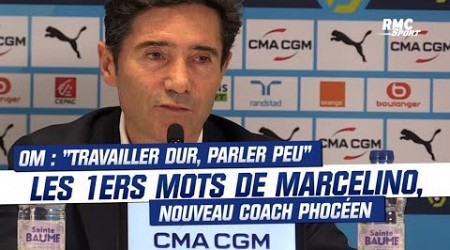 OM : &quot;Nous voulons que les fans soient fiers de l&#39;équipe&quot;, les premiers mots de Marcelino