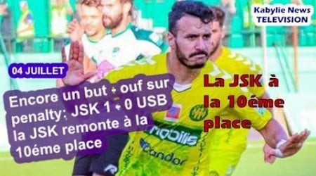 Encore un but - ouf sur penalty: JSK 1 - 1 USB la JSK remonte à la 10éme place