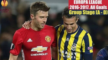 Europa League 2016 - 2017. Group Stage (A - D). All Goals.