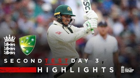 Khawaja 58* helps Aus take lead | Highlights - England v Australia Day 3 | LV= Insurance Test 2023