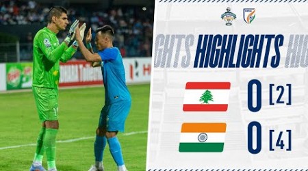 Lebanon 0 [2] - 0 [4] India | Full Highlights | Semi Final | SAFF Championship 2023