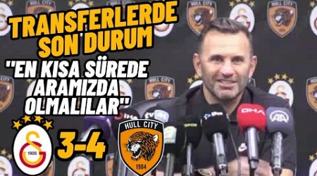 Galatasaray 3-4 Hull City Maç Sonu Okan Buruk Basın Toplantısı.