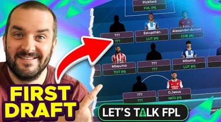 MY FIRST FPL DRAFT | Fantasy Premier League Tips 2023/24