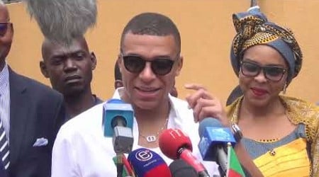 Kylian Mbappe visits motherland village in Cameroon｜Douala｜Paris Saint-Germain｜Ligue 1｜France