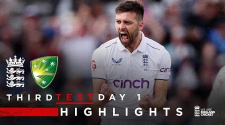 Wood Takes 5-34 &amp; Marsh Hits Ton | Highlights - England v Australia Day 1 | LV= Insurance Test 2023