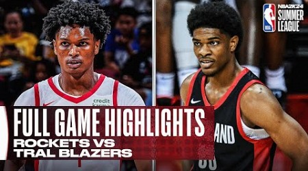 ROCKETS vs TRAIL BLAZERS | NBA SUMMER LEAGUE | FULL GAME HIGHLIGHTS