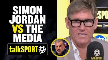 Simon Jordan CALLS OUT journalists for GRILLING Postecoglou on Kane during first club presser 