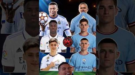 Real Madrid Youngsters (Mbappe, Vinicius, Guler) VS Man City Youngsters (Haaland, Alvarez, Foden) 