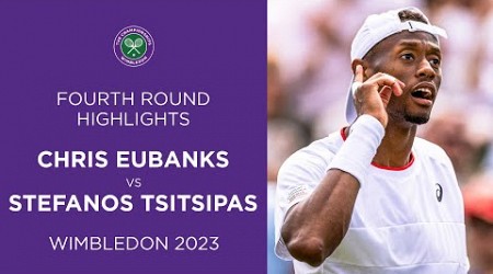 Christopher Eubanks vs Stefanos Tsitsipas: Fourth Round Highlights | Wimbledon 2023