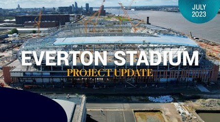 STADIUM FAÇADE SHOWS ITS FACE! | LATEST FOOTAGE FROM NEW EVERTON STADIUM