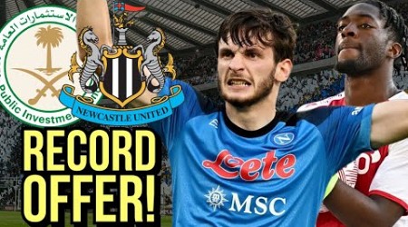 Newcastle ‘INCREDIBLE MOVE’ for £82 MILLION KVARATSKHELIA &amp; AXEL DISASI!