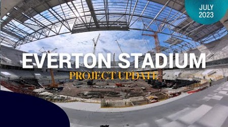 West Stand Roof Lifts Complete! | New Everton Stadium Update