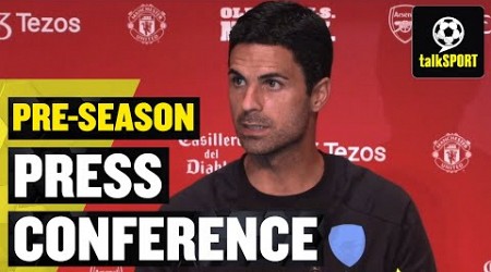 Mikel Arteta and Oleksandr Zinchenko | Man United v Arsenal | Pre-Season US Tour | Press Conference