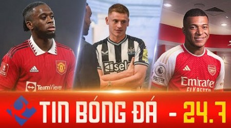 TIN BÓNG ĐÁ (24/7) | MAN UTD GIA HẠN WAN-BISSAKA; NEWCASTLE LẠI NỔ BOM TẤN; ARSENAL NHẮM MBAPPE