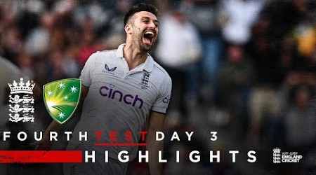 Wood &amp; Bairstow Lead Victory Push | Highlights - England v Australia Day 3 | LV= Insurance Test 2023