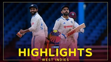 Highlights | West Indies v India | Kohli Unbeaten on 87 | 2nd Cycle Pure Agarbathi Test Day 1