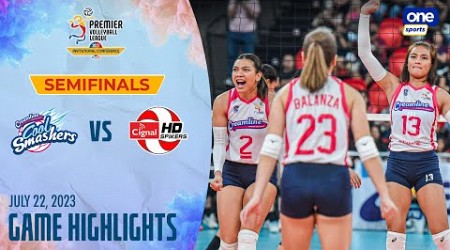 Creamline vs. Cignal semis highlights | 2023 PVL Invitational Conference - July 22, 2023