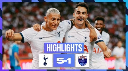 RICHARLISON SCORES HAT-TRICK IN SINGAPORE | TOTTENHAM HOTSPUR 5-1 LION CITY SAILORS | HIGHLIGHTS