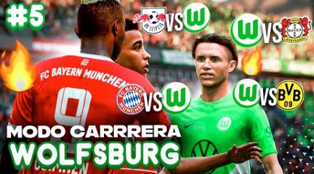 JUGAMOS CONTRA TODOS LOS GRANDES de la BUNDESLIGA!! | FIFA 23 Modo Carrera: Wolfsburgo #5