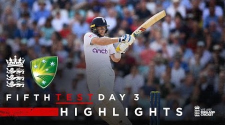 Root Hits 91 As Eng Lead by 377 | Highlights - England v Australia Day 3 | LV= Insurance Test 2023