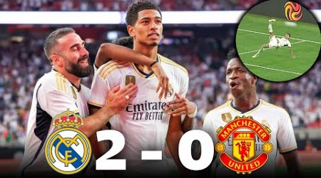 PRIMER GOLAZO DE BELLINGHAM con el REAL MADRID | R. MADRID 2-0 MAN UNITED |