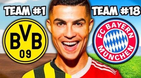 Was wäre, wenn CR7 bei jedem BUNDESLIGA CLUB spielen würde? 