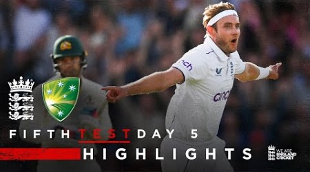 Broad&#39;s Fairytale Ending! | Highlights - England v Australia Day 5 | LV= Insurance Test 2023