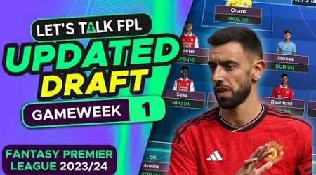 MY UPDATED FPL DRAFT | Fantasy Premier League Tips 2023/24