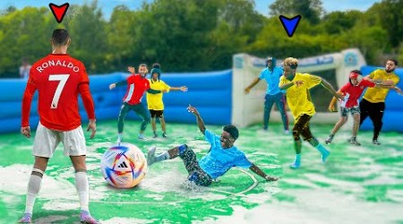 WORLD’S BIGGEST SLIP N SLIDE FOOTBALL MATCH!!