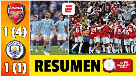 ARSENAL le robó el título a Manchester City con empate épico y dominio en penales | Community Shield