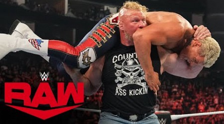 Brock Lesnar unleashes a brutal beatdown on Cody Rhodes: Raw highlights, July 31, 2023