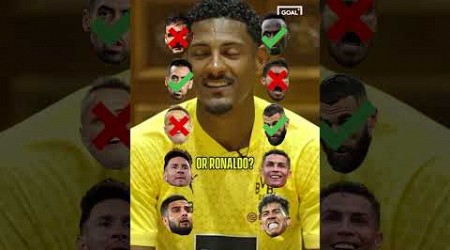 MESSI or RONALDO? Sebastien HALLER picks THE GOAT (CHALLENGE) #shorts @BVB @bundesliga