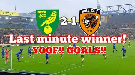 Norwich City 2-1 Hull City New season Last minute winner! Top bin goal #ncfc #hcfc #vlog #football