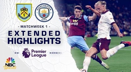 Burnley v. Manchester City | PREMIER LEAGUE HIGHLIGHTS | 8/11/2023 | NBC Sports