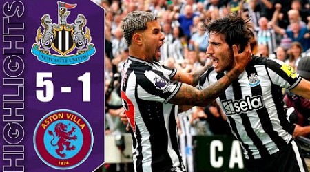 Newcastle United vs Aston Villa 5-1 Highlights | Premier League - 2023/2024