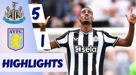 Newcastle United vs Aston Villa (5-1) | All Goals &amp; Extended Highlights | Premier League 2023