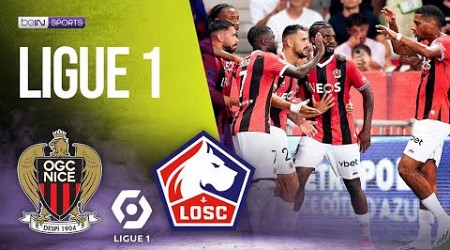 Nice vs Lille | LIGUE 1 HIGHLIGHTS | 08/11/2023 | beIN SPORTS USA