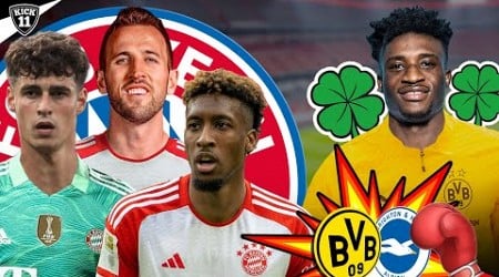 4 BAYERN-ENTSCHEIDUNGEN! KUDUS-GLÜCK für BVB! | TransferNews