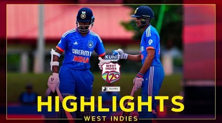 Highlights | West Indies v India | Jaiswal &amp; Gill Star | 4th Kuhl Stylish Fans T20I