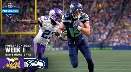 Minnesota Vikings vs. Seattle Seahawks | 2023 Preseason Week 1 Game Highlights