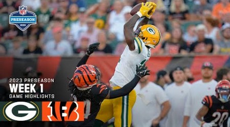 Green Bay Packers vs. Cincinnati Bengals | 2023 Preseason Week 1 Game Highlights