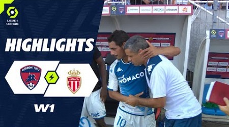 CLERMONT FOOT 63 - AS MONACO (2 - 4) - Highlights - (CF63 - ASM) / 2023-2024