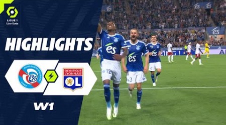 RC STRASBOURG ALSACE - OLYMPIQUE LYONNAIS (2 - 1) - Highlights - (RCSA - OL) / 2023-2024